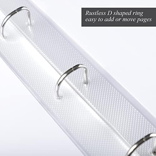 1DOT2 8x8 Inch 3 Ring DIY Scrapbook Photo Album, Blue - Image 5