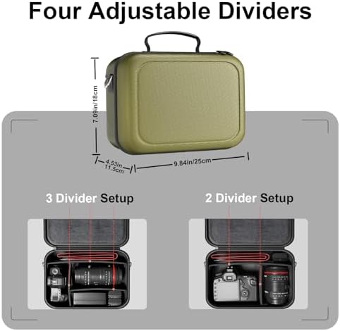 ProCase Hard Shell Camera Case for Canon Rebel T7 -Green - Image 6