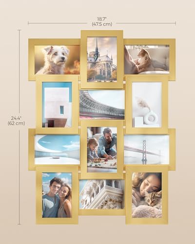 SONGMICS Collage Picture Frames, 4 x 6 for Wall Decor, Set of 12 - Image 6