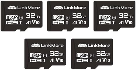 LinkMore 32GB (5-Pack) Micro SD Card, XV11 microSDHC, A1 U1 V10, 90MB/s by LinkMore