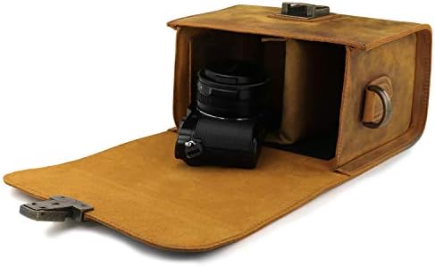 MegaGear Pebble Genuine Leather Camera Messenger Bag for Mirrorless, Instant and DSLR Cameras - Image 5