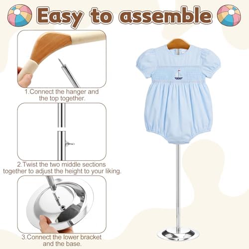 1 Pcs Baby Shower T Shirt Clothes Display Stand Clothing Rack Display - Image 4
