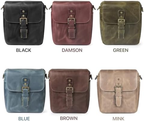 MegaGear Genuine Leather Camera Messenger Bag Mirrorless Portable electronic device cover - Image 5