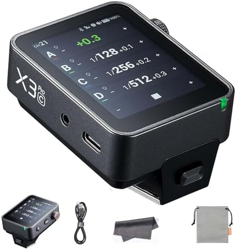 GODOX X3 PRO X3PRO-C Flash Trigger for Canon Camera, 2.4G TTL Wireless Touchscreen Transmitter,Support Bluetooth & APP Control, Shutter Control, Built-in Li-ion Battery Fast Charging (Upgrade X3-C) by GODOX