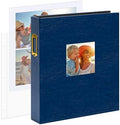 Vienrose 8.5x11 In 3 Ring Scrapbook Photo Album Leather Dark Blue 100 Pages by Vienrose