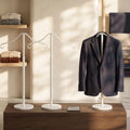 Shirt Display Stand Mannequin Torso 18-33" Adjustable,White,2 Pack by Unknown