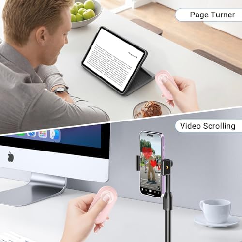 Wireless Camera Remote Control with Zoom for iPhone & iPad, Versatile Shutter with Front/Rear Camera Switch for Photo & Video, Smartphone Remote Clicker for TikTok - Image 6
