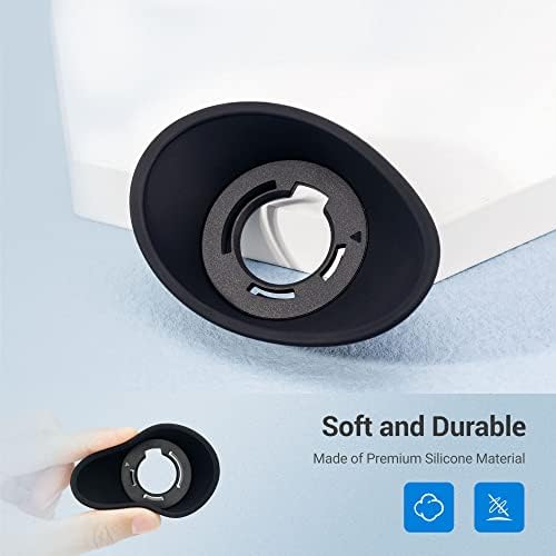 [Updated Version] Z9 Z8 Zf Eye Cup Eyepiece, Camera Viewfinder Eyecup for Nikon Z8 Z9 Zf, Soft Silicone 360 Rotating Extension Oval Design, Replace Nikon DK-33 Eye Cup - Image 6