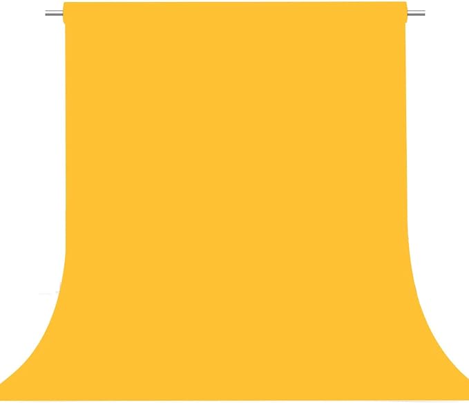 Yellow Photography Backdrop for Photoshoot, Fabric 6x9ft | Versatile Studio Photo Backgrounds, Non Reflective, Easy to Use, for Portraits, Product, Party, Video Creation by TERSUM