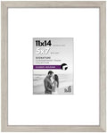 Americanflat 11x14 Picture Frame - Matted to 5x7 - Driftwood by Americanflat
