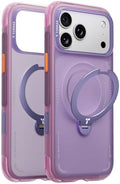 TORRAS Ostand Q3 Air for iPhone 17 Pro Case 6.3'' with Stronger Magnetic Stand, Fit for Magsafe, Airbags Miltary Protection, Camera Control for iPhone 17 Pro Case, Shockproof & Stylish, Purple by Unknown