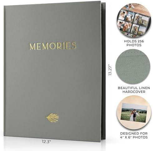 Beautiful Linen Photo Album For 4x6 Photos - Holds Up To 256 Pictures - Image 4