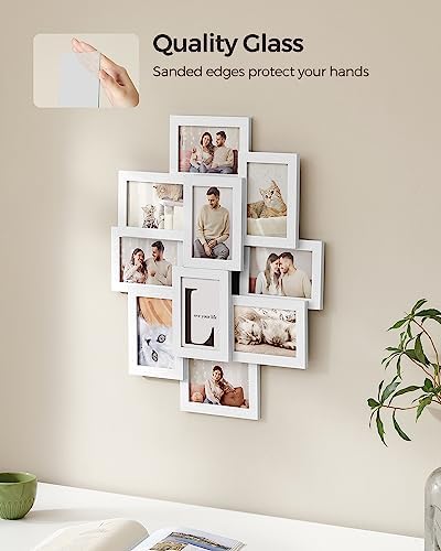 SONGMICS Collage Picture Frames for Wall Decor, 10-Pack 4 x 6, Glass Front - Image 5