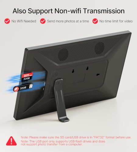 64GB 15.6" Frameo Digital Picture Frame WiFi, Large Electronic Photo Frames 1920 x 1080 IPS FHD Touch Screen, Send Photos from Your Phone from Anywhere, Best Gifts for Parents and Grandparents - Image 5