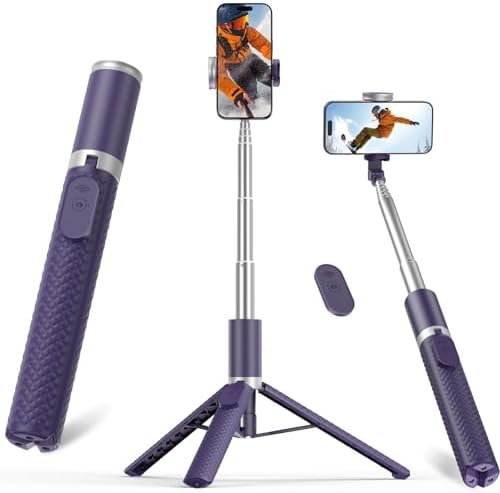 Tripod for iPhone, Selfie Stick with Remote, Stable & Durable Phone Tripod by VIMOSE