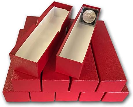 Guardhouse 9" Single Row Storage Box for 2" Paper and Plastic Coin Holders 10 Pack Red - Image 7