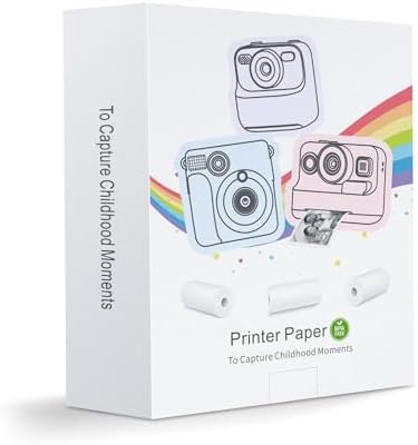12 Rolls Instant Print Camera for Kids Refill Print Paper - Hikkon Thermal Print Paper Rolls Photo Print HD Printing for Most Kids Instant Camera - Paper Only(White-12) - Image 3