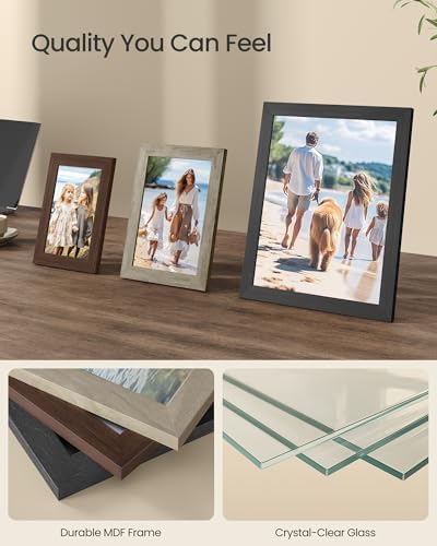 SONGMICS Collage Picture Frames, Set of 10, Glass, Paper - Image 3