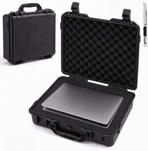 Relaxweex Waterproof Hard Case with Custom Foam, 16.54 x 14.17 x 6.06 Inch by Relaxweex