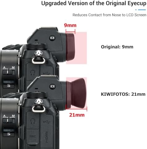 Kiwifotos DK-29 Viewfinder Eyecup Eyepiece for Nikon Z6 III II Z7II Z7 Z5II - Image 2
