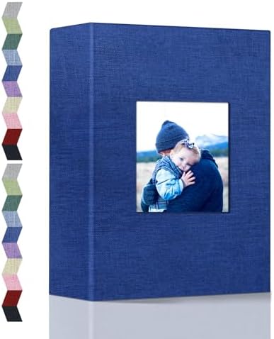 Popotop Photo Album 4x6-100 Photos Photo Books with 100 Vertical Pockets,Linen Cover Albums for Family Wedding Anniversary Baby Vacation Pictures by Popotop