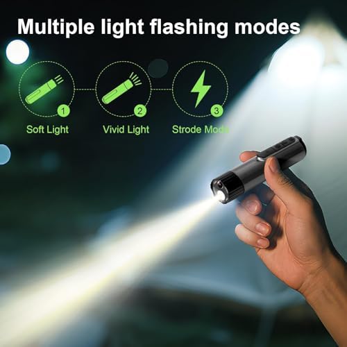 TnoxHD Mini Motorcycle Helmet Camera 2-in-1 LED Flashlight Camera HD Handheld Small Wireless Cameras for Bike, No WiFi Recording, WiFi Bicycle Cam for Indoor Outdoor Sports Camping Cycling (Gray) - Image 7