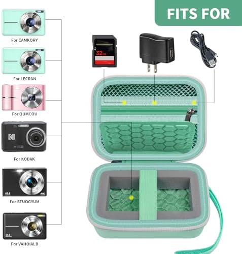 Comecase Digital Camera Case for Kodak PIXPRO FZ45 FZ55, Light Green - Image 2