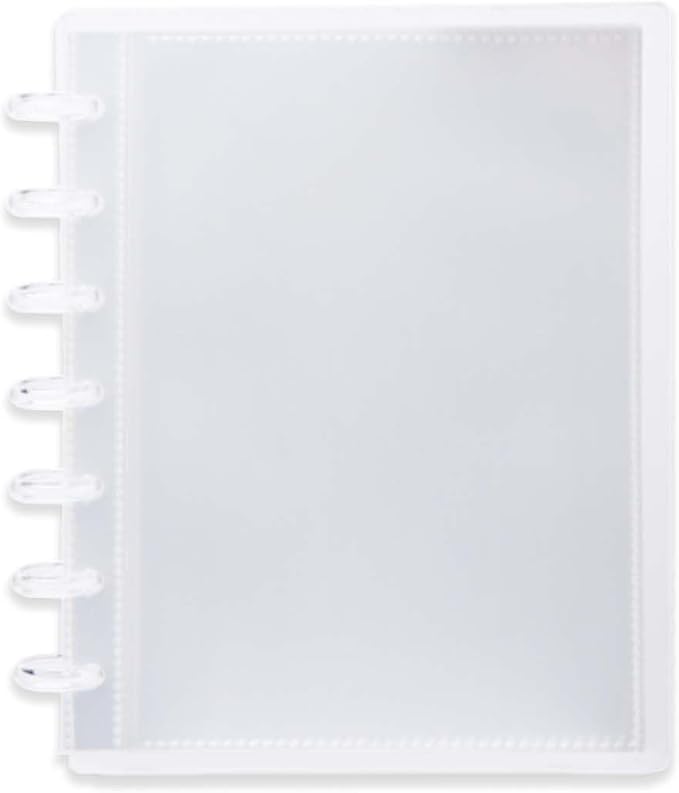 Clear Discbound Pocket Sleeves 7 Disc Sheet Protectors 20 Inner Pages PP 5x7 Pockets PET Cover Photo Card Protector Binder Album (1 Pocket - 7 Disc) by MEIYITIAN