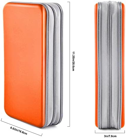 96‑Capacity Hard Plastic CD/DVD Binder for Car, Home & Travel - Image 6