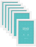 LaVie Home 4x6 Picture Frames (6 Pack, White) Simple Designed Photo Frame with High Definition Glass for Wall Mount & Table Top Display, Set of 6 Classic Collection by LaVieHome