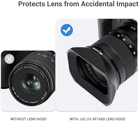 JJC Metal Square Lens Hood for Fujifilm XF 16-50mm f/2.8-4.8 R LM WR Lens - Image 4