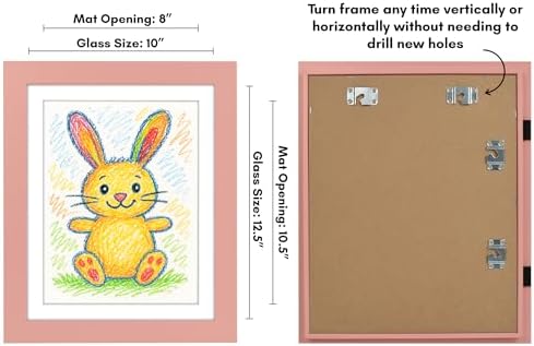 Americanflat 8.5x11 Changeable Kids Art Frame - Peachy Pink - Image 3