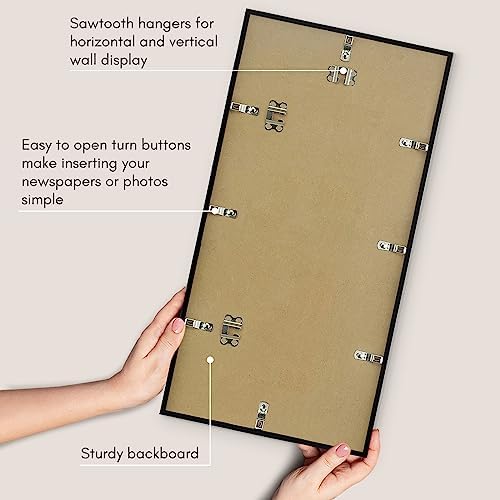 Americanflat 11x22 Picture Frame - Slim Molding - Black - Image 5