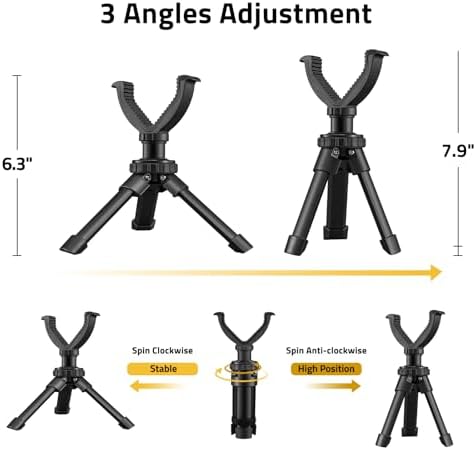 CVLIFE Shooting Rest Tripod 360 Degree Rotation V Yoke Stand - Image 4