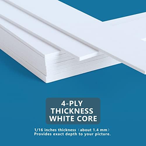Somime 8x10 Precut Picture Mats,White 8x10 Picture Mats for 5x7 Photo - Image 4