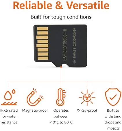 Amazon Basics 1TB microSDXC Card with Adapter for Smartphones, Full HD, Tablets, Drones, Action Cameras, Read Speed Up to 200MB/s, 1-Pack - Image 3