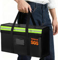 Large Fireproof Document Bag for Home Safe Storage, 15 x 12 x 6in, Black by Amerbro
