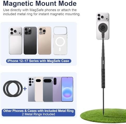 Golf Monopod, Magnetic Phone Stand for Golf Swing Recording - Image 6