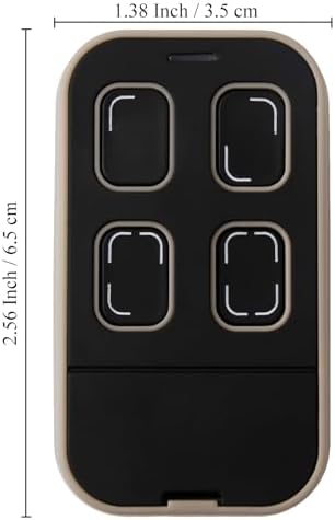 Universal Garage Door Opener Remote Cloner Universal Gate Opener Remote Cloning Homelink with Visor Clip Programmable Learning Key Fob 4-Buttons Multi Frequency 280MHZ-868MHZ (Black with Grey) - Image 6