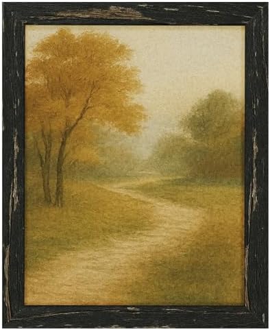 puthiac 8x10 Rustic Farmhouse Picture Frame, Swamp Black, 1 Pack by PUTHIAC