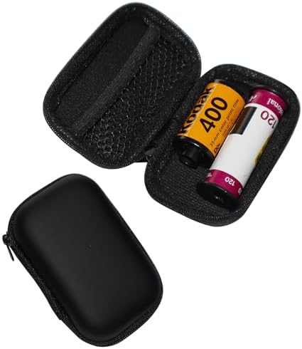 Film Storage Case, EVA Hard Shell Film Storage Bag for 135/120 Film – Zipper Case Holds 3 Rolls of 135 or 2 Rolls of 120 by YCCLDIPL