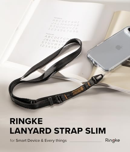 Ringke Phone Lanyard [Lanyard Strap Slim Black] for Camera - Image 2