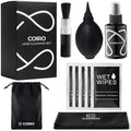 С Coiro Camera Lens Cleaning Kit – Camera Air Blower, Lens Cleaner Spray 100ml, Soft Brush, Wet Wipes & Cloth – DSLR Mirrorless Camera Cleaner by CCoiro