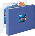 1DOT2 8x8 Inch 3 Ring DIY Scrapbook Photo Album, Blue by 1DOT2