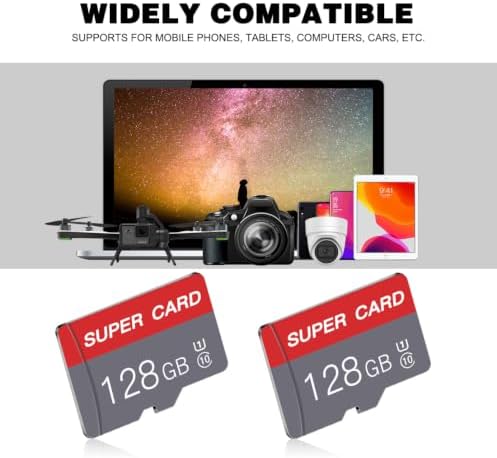 128GB Micro Memory Card Class 10 Memory Cards Mini TF Card with Adapter for Smartphones/Tablet/Drone/Game Console(2-Pack) - Image 6