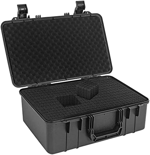 Protective Hard Case Shockproof Water-resistant with Customized DIY Foam fit for Camera, etc,17.3 X 11 X 6.2-Inch by ITHWIU