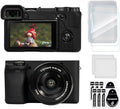 Case for Sony Alpha A6400 A6300, 2 Screen Protector, Black by TYUANDOUER