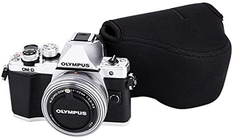 JJC Black Ultra Light Neoprene Camera Case, Compatible with X-E4 X-T30 II X-T30 X-T20 X-T10 +Short Prime Lens, 18mm F1.4/ 27mm F2.8/ 35mm F2, Pouch Bag Fuji X100V X100VI, Compact Size 127x85x84mm - Image 5