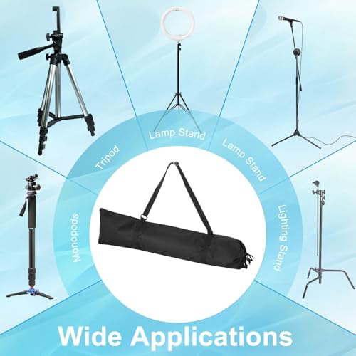 PATIKIL Tripod Case, Black Nylon Padded Tripod Bag with Handles, 75cm - Image 5