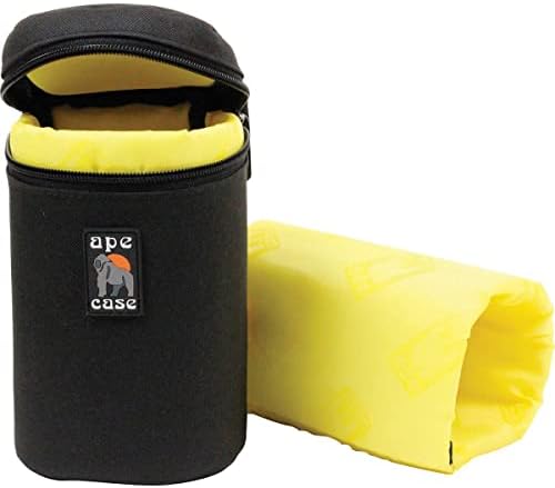 ACLC10 Zippered Adjustable or Attachable Medium Case for Lenses (Black/Yellow) - Image 5